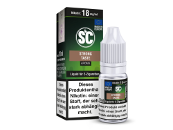 10ml Liquid Strong Taste von SC mit Tabakgeschmack in den Stärken 0mg, 3ng, 6mg, 12mg, 18mg