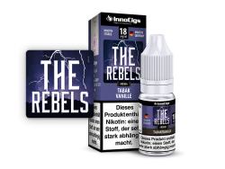 10ml The Rebels Fertigliquid von InnoCigs mit Tabak Vanille Geschmack in den Stärken 0mg, 3mg, 6mg, 9mg, 18mg