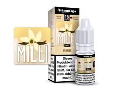 10ml Milli Vanille Fertigliquid von Innocigs in den Stärken 0mg, 3mg, 6mg, 9mg, 18mg