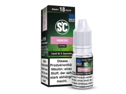 10ml Himbeer Liquid von SC mit Himbeergeschmack in den Stärken 0mg, 3mg, 6mg, 12mg, 18mg