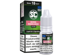 10 ml Beeren Mandelcreme Fertigliquid von SC mit dem Geschmack von Beeren, Mandel, Creme und Kuchen in den Stärken 0mg, 3mg, 6mg, 12mg, 18mg