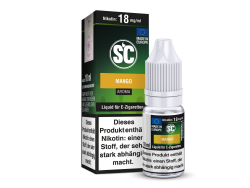 10 ml Tropic Mango Fertigliquid von SC mit dem Geschmack von Mango in den Stärken 0mg, 3mg, 6mg, 12mg, 18mg