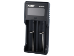 Ladegerät VC2SL von XTAR im Set mit USB Kabel und Bedienungsanleitung