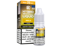 10 ml Vanilla Hybrid Nikotinsalz Liquid von SC mit dem Geschmack von Vanille in den Nikotinstärken 5mg, 10mg und 20mg