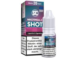 10 ml Nikotinsalz shot von SC mit einer Stärke von 20mg/ml