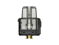 Sceptre 2 Pod von Innokin mit einem Tankvolumen von 3 ml im Set mit einem S-Coil 0,6 Ohm und Sceptre 0,5 Ohm Verdampferkopf sowie einer Bedienungsanleitung