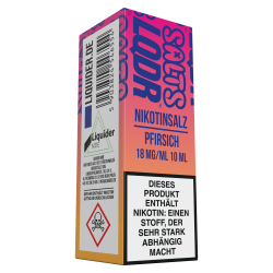 Liquider - Pfirsich - 10ml Nikotinsalz Liquid