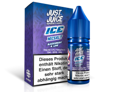 Just Juice - Blackcurrant & Lime Ice - 10ml Nikotinsalz Liquid