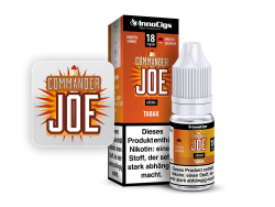 10ml Commander Joe Liquid von InnoCigs mit Tabakgeschmack in den Stärken 0mg, 3mg, 6mg, 9mg, 18mg