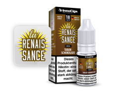 10ml La Renaissance Fertigliquid von InnoCigs mit dem Geschmack von Tabak und Schokolade in den Stärken 0mg, 3mg, 6mg, 9mg, 18mg