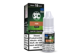 10ml Pure Fertigliquid von SC mit Tabakgeschmack in den Stärken 0mg, 3mg, 6mg, 12mg, 18mg