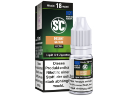 10ml Desert Safari Liquid von SC mit Tabakgeschmack in den Stärken 0mg, 3mg, 6mg, 12mg, 18mg