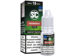 10ml Sauerkirsch Fertigliquid von SC in den Stärken 0mg, 3mg, 6mg, 12mg, 18mg