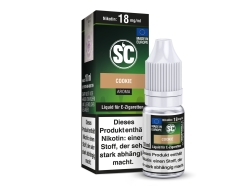 10ml Cookie Fertigliquid von SC in den Stärken 0mg, 3mg, 6mg, 12mg, 18mg