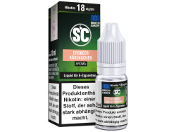 10ml Erdbeer Käsekuchen Fertigliquid von SC in den Stärken 0mg, 3mg, 6mg, 12mg, 18mg