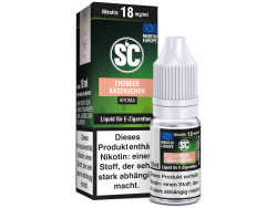 10ml Erdbeer Käsekuchen Fertigliquid von SC in den Stärken 0mg, 3mg, 6mg, 12mg, 18mg