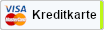 Kreditkarte - VISA oder Mastercard. Zahlart bei meinedampfwelt.de