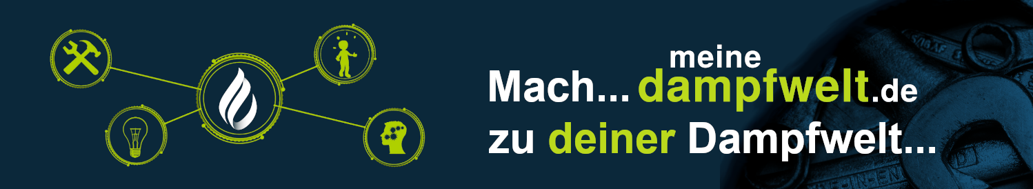 Mach meine Dampfwelt zu deiner Dampfwelt Banner